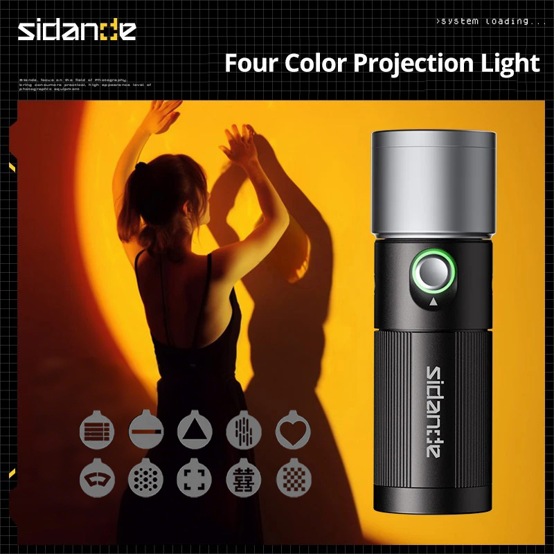 Photography Lighting System - SIDANDE PHOTOOLEX 10W El Feneri Dört