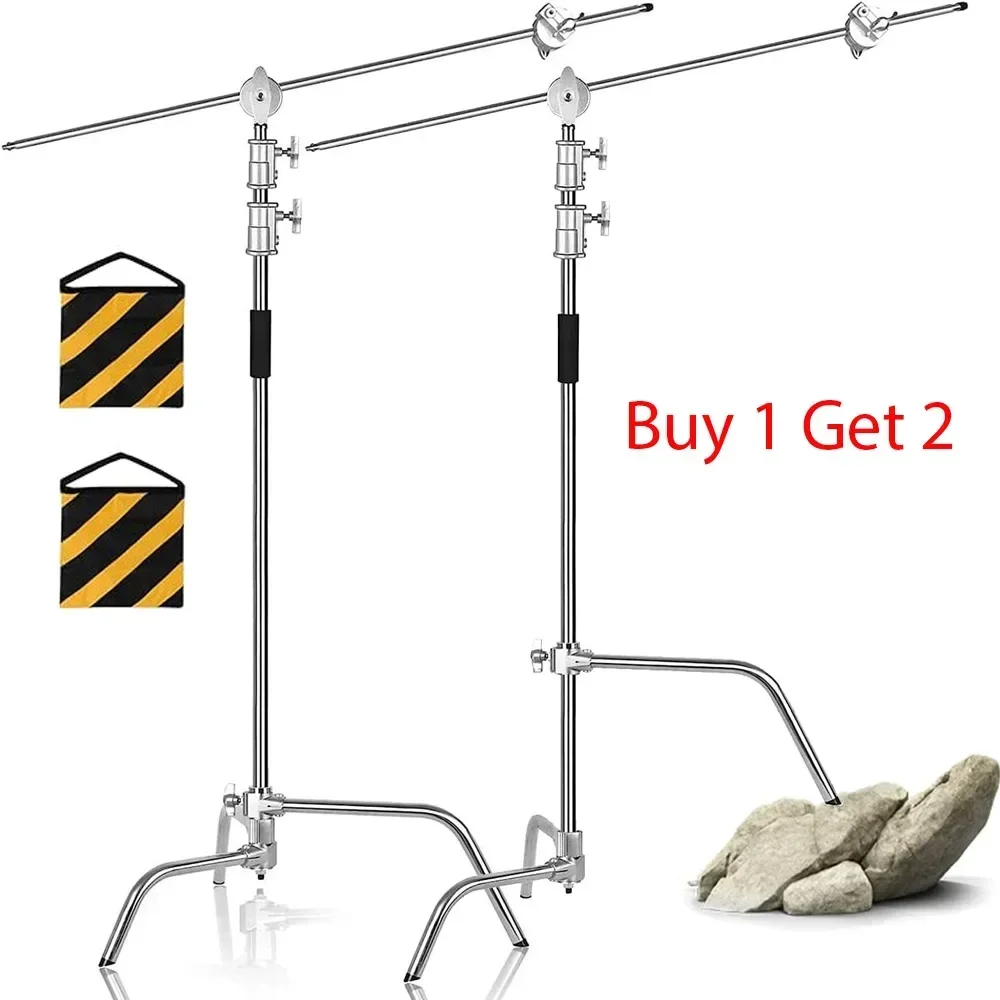 Photography Lighting For Products - Çapraz Kol Paslanmaz Çelik Kit Işık