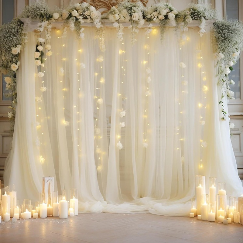 Photography Lighting Options - 3x3m Tül Fon Perdeleri, İsteğe Bağlı