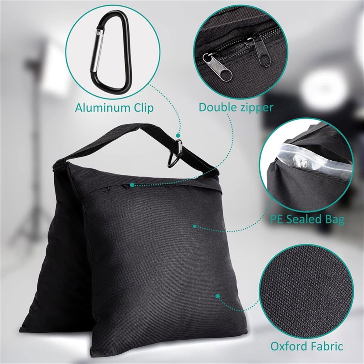 Photography Lighting Weight Bags - 8'li Paket Kum Torbaları, Işık Standı