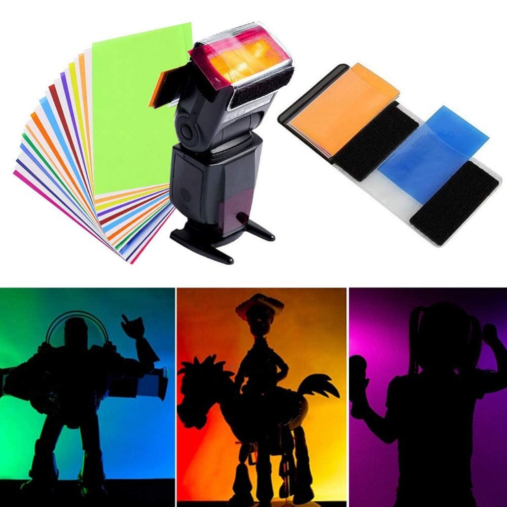 Photography Lighting For Products - 12 Renkli Kamera Flaş Jelleri Aydınlatma