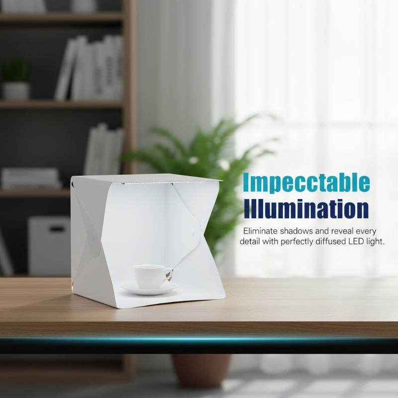 Photography Lighting On The Go - Yenilikçi Katlanabilir LED Işık Kutusu, Pratik