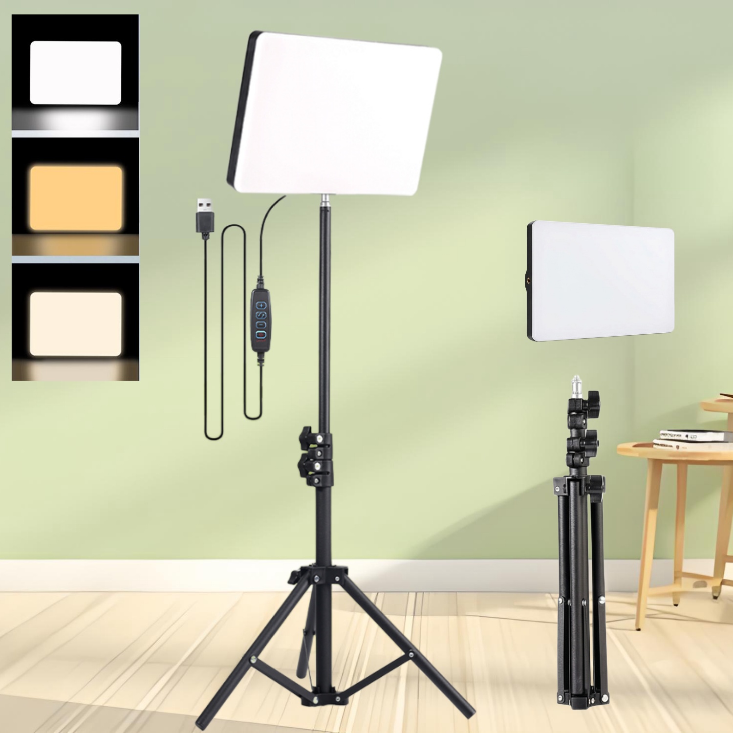 Photography Lighting Color - Canlı Yayın Halka Işık Seti: 10