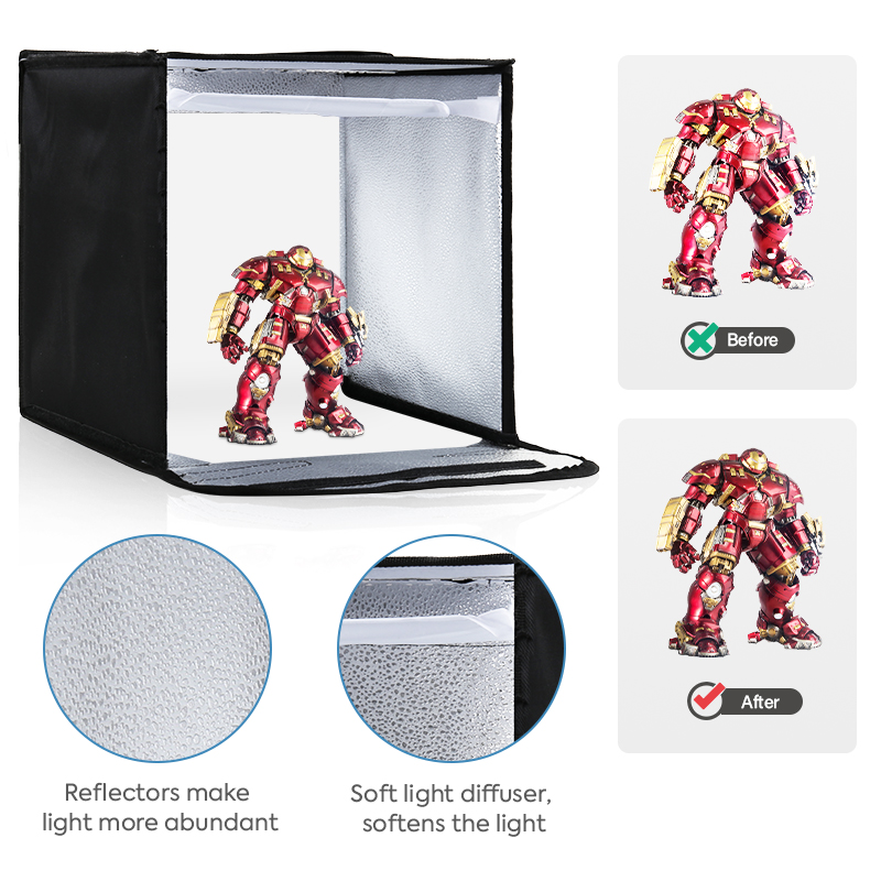 12x12 inç kısılabilir ışık kut - Quality Photography Lighting incelemesi ve fiyatı