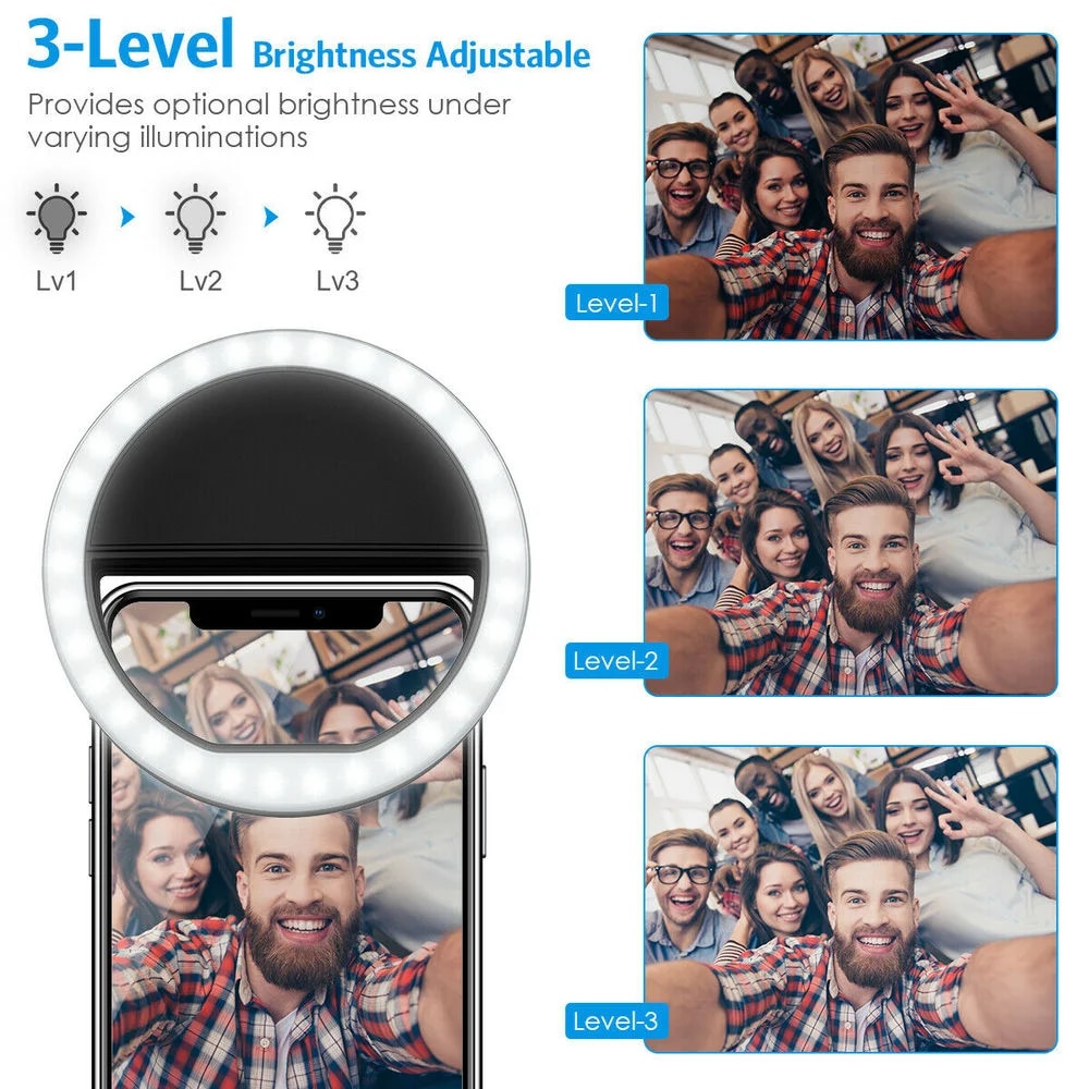 USB şarj edilebilir LED Selfie - Quality Photography Lighting incelemesi ve fiyatı