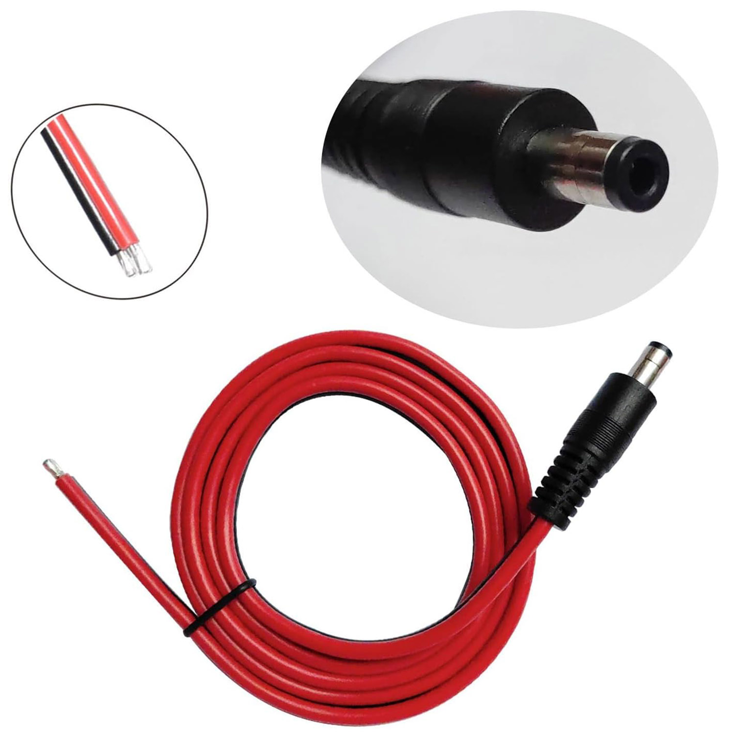 1 adet 14AWG DC Güç Kaynağı 5. - Photography Led Lighting Kit incelemesi ve fiyatı