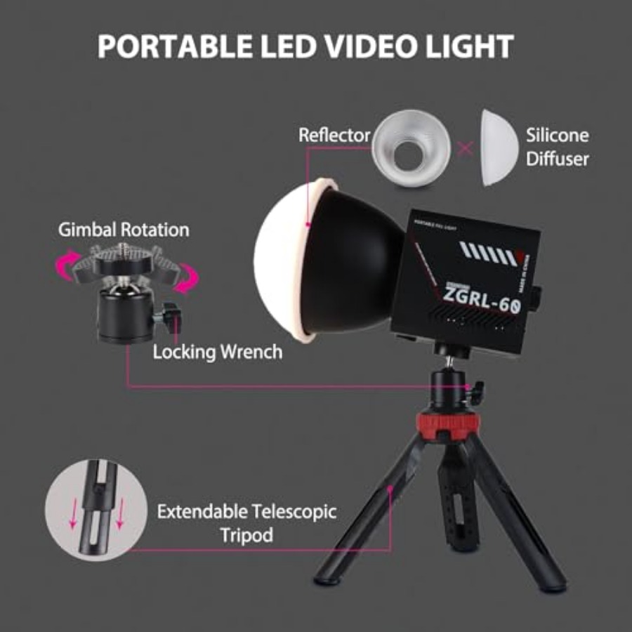 60W COB LED Video Işığı, 8000  - Photography Lighting Color incelemesi ve fiyatı