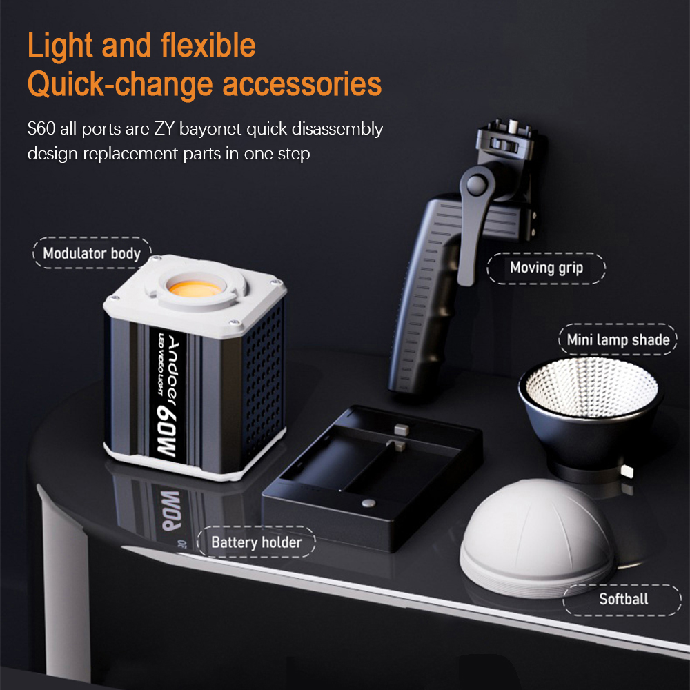 Andoer Üç Renkli LED 60W COB F - Photography Lighting Home incelemesi ve fiyatı
