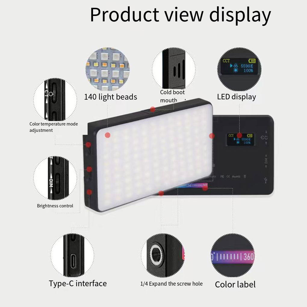 RGB Modları Mini Spot Işığı Do - Photography Lighting Color incelemesi ve fiyatı