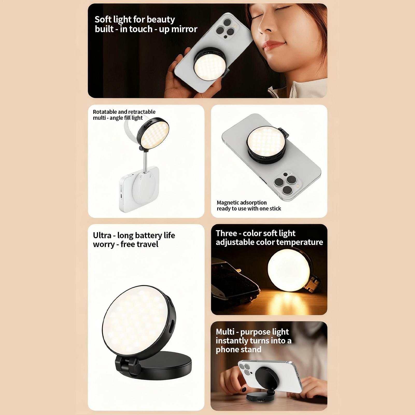 Telefon Işığı Manyetik Canlı Y - Photography Lighting Home incelemesi ve fiyatı